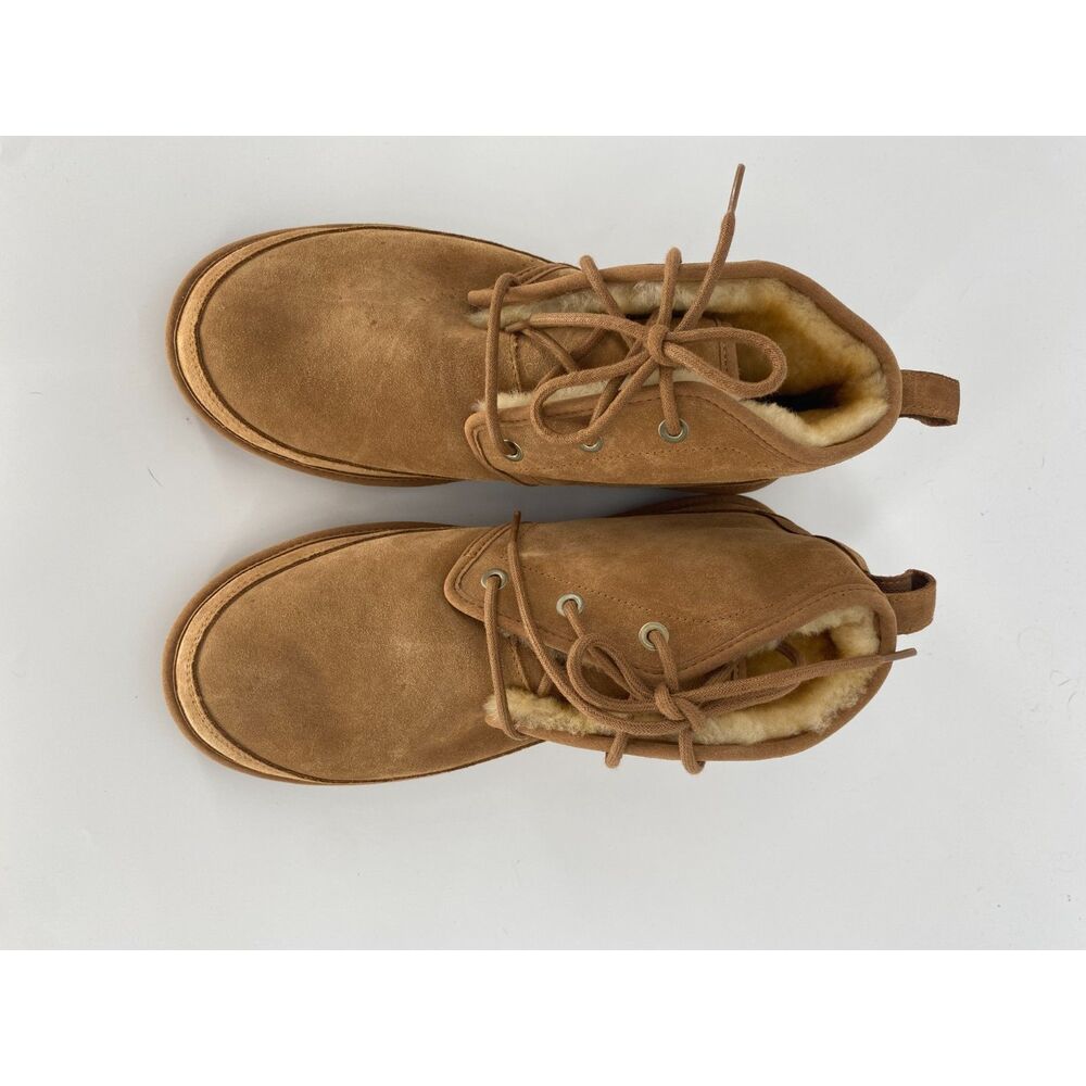 L.L. Bean Wicked Good Lodge Chukka Boots Mens 10 Med Suede Shearling Moccasin
